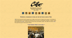 Desktop Screenshot of cibo.com