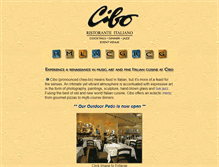 Tablet Screenshot of cibo.com
